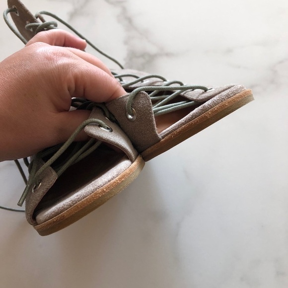 Jeffrey Campbell Carolyn Lace-Up Wedge Sandal Tan - Picture 6 of 13